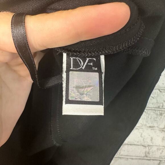 Diane von Furstenberg Dress Ceecee Beaded Shift Sleeveless Black 4 - Picture 9 of 13